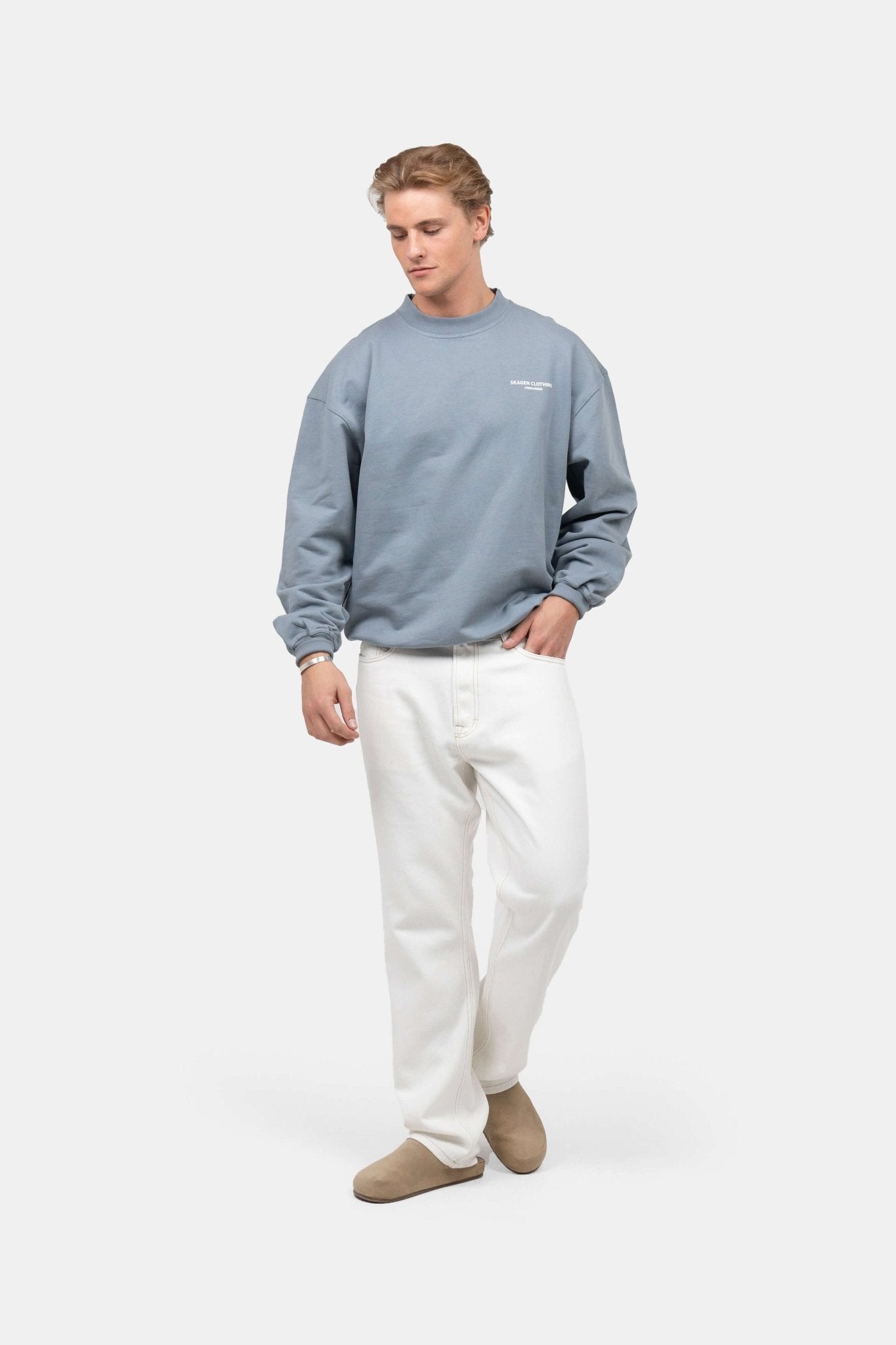 UNMARKED Sweatshirt Blå | Skagen-clothing.dk